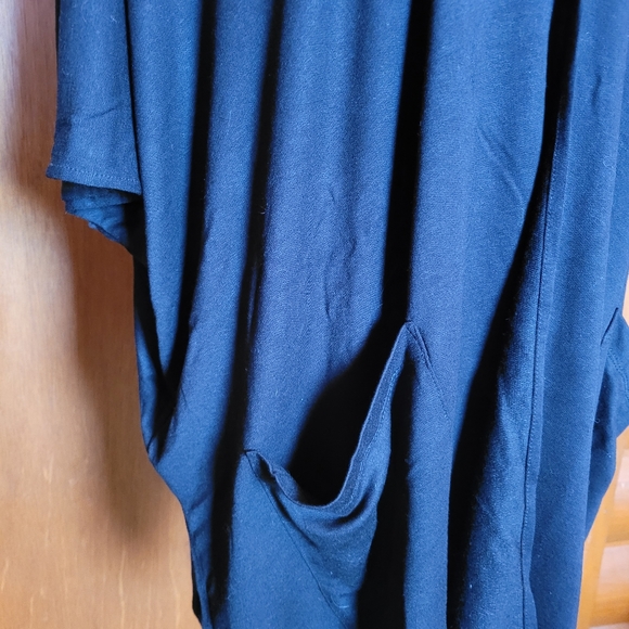 Susan Graver Weekend Cardigan Cover Up Black Sz L - Picture 4 of 7